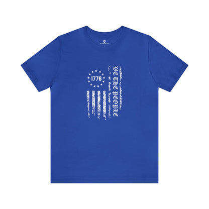 We The People American Flag T-Shirt  Blue