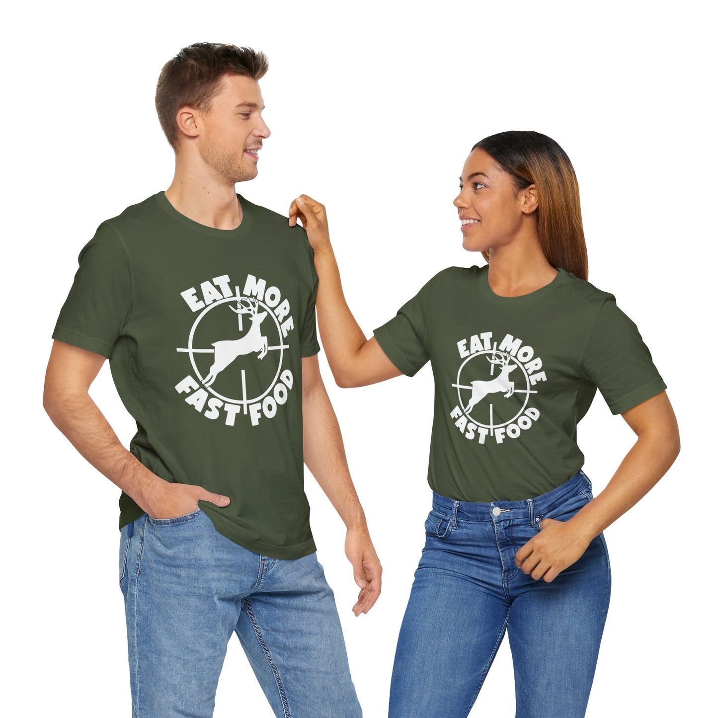 Funny Unisex T-Shirt Hunting Deer Green