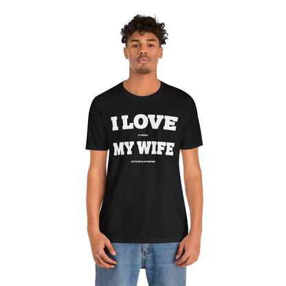 Funny Unisex T-Shirt Drummer Music Wife Black