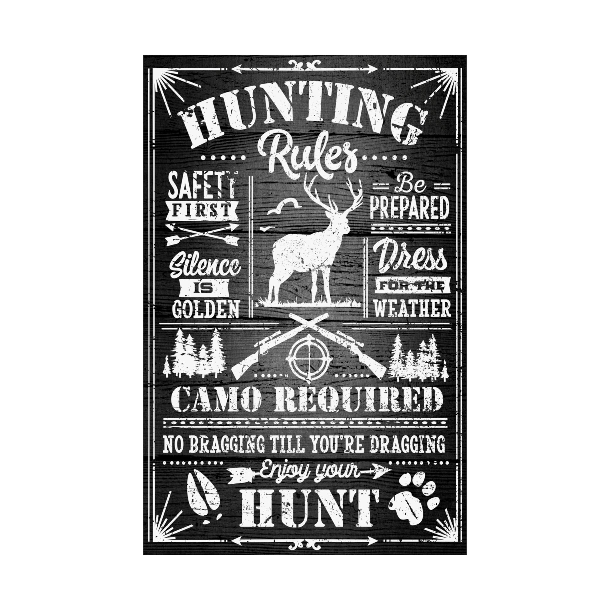 Cool Funny Hunting Poster Graphic Design