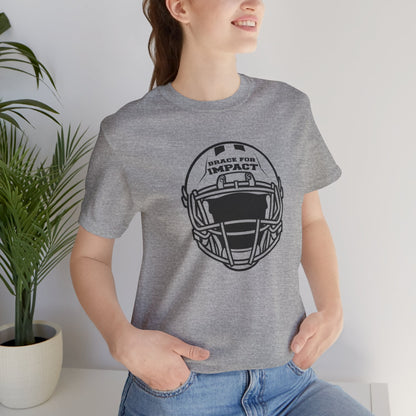 Motivational Unisex T-Shirt Football Grey