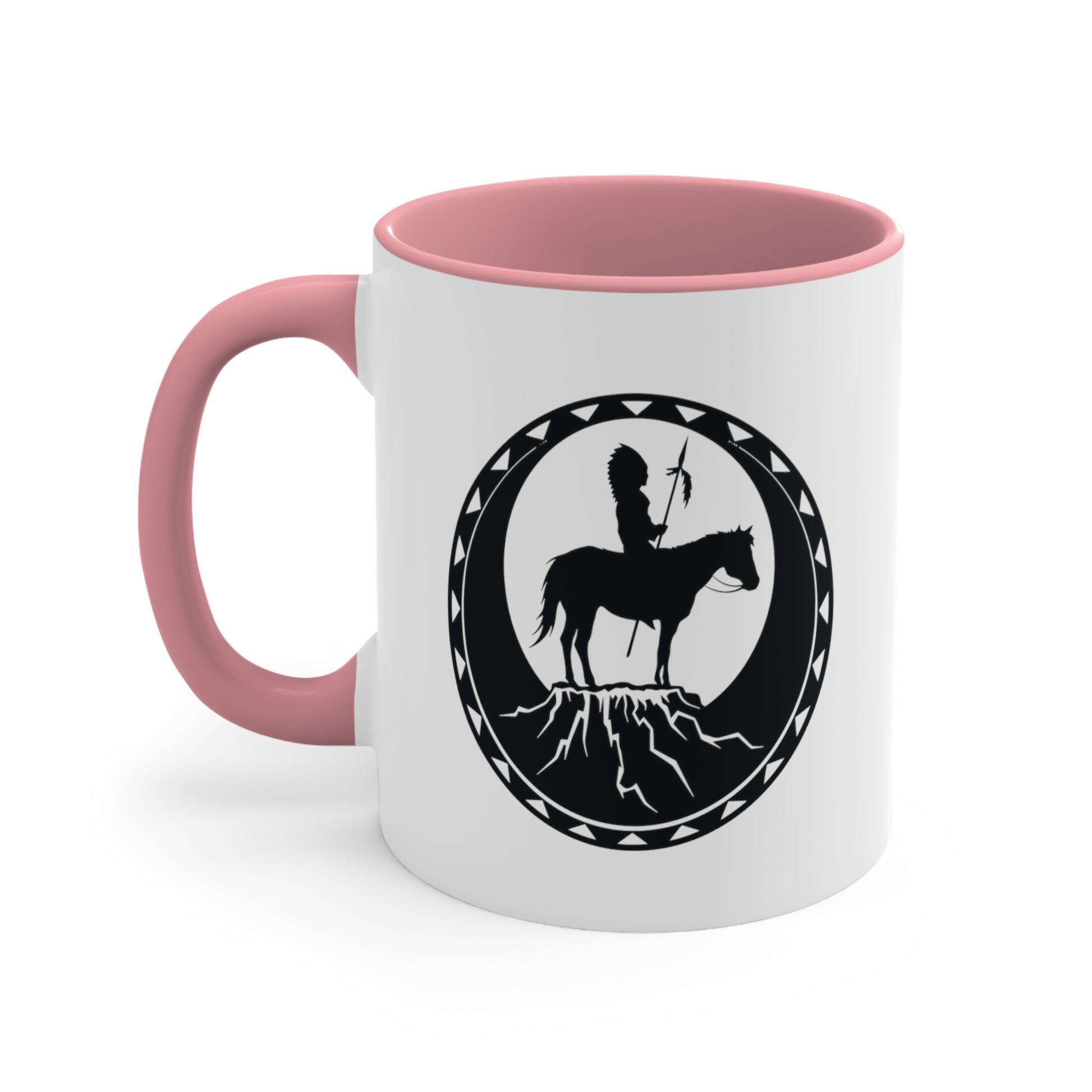 Accent Coffee Mug Native American Pink