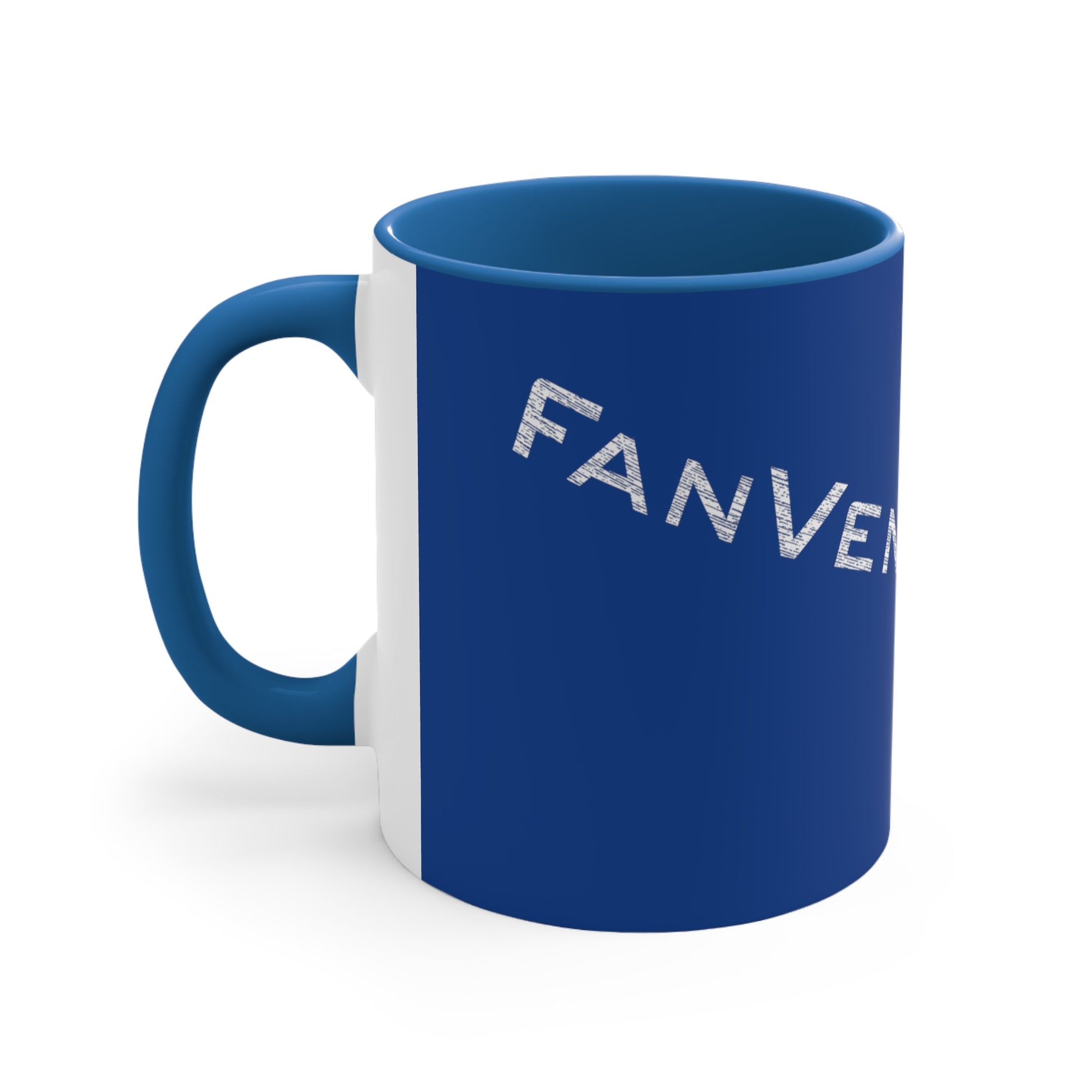 Accent Coffee Mug Logo Fan Vendor Blue