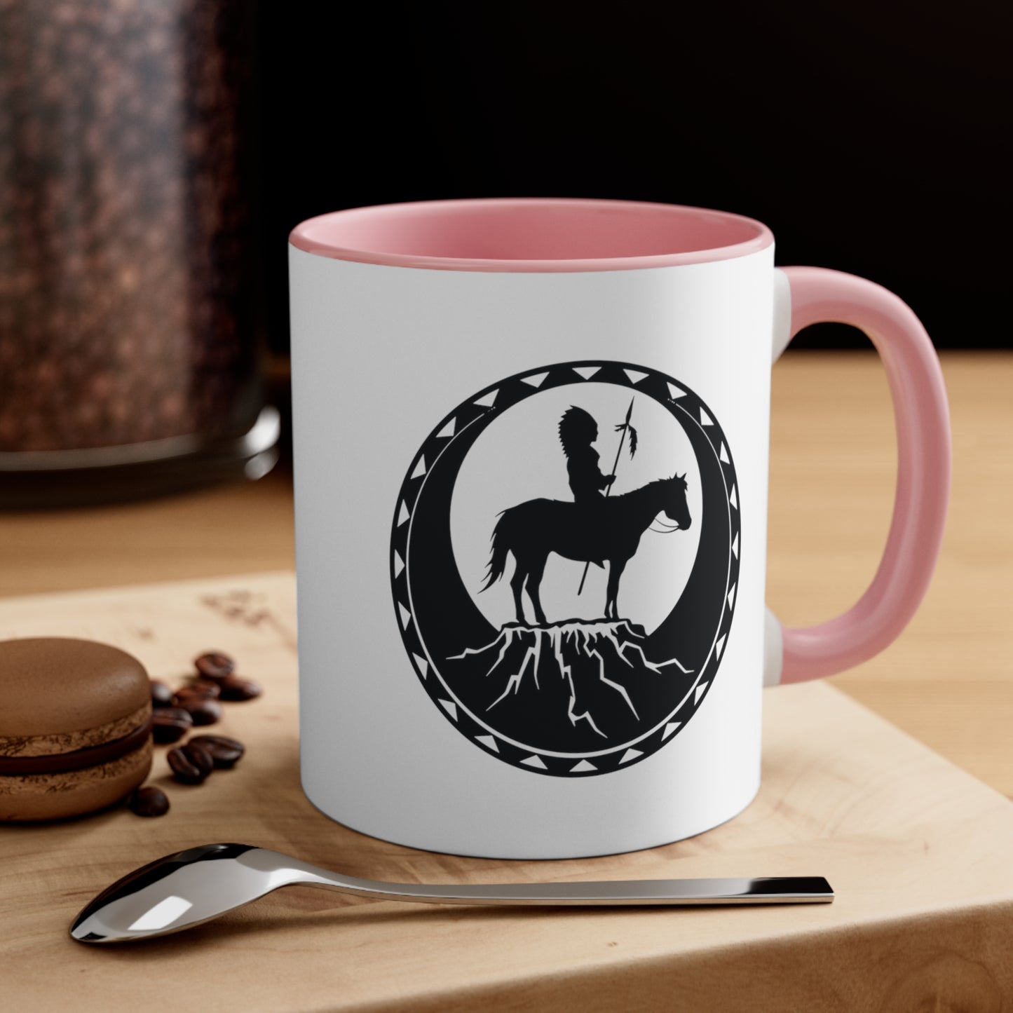 Accent Coffee Mug Native American Pink