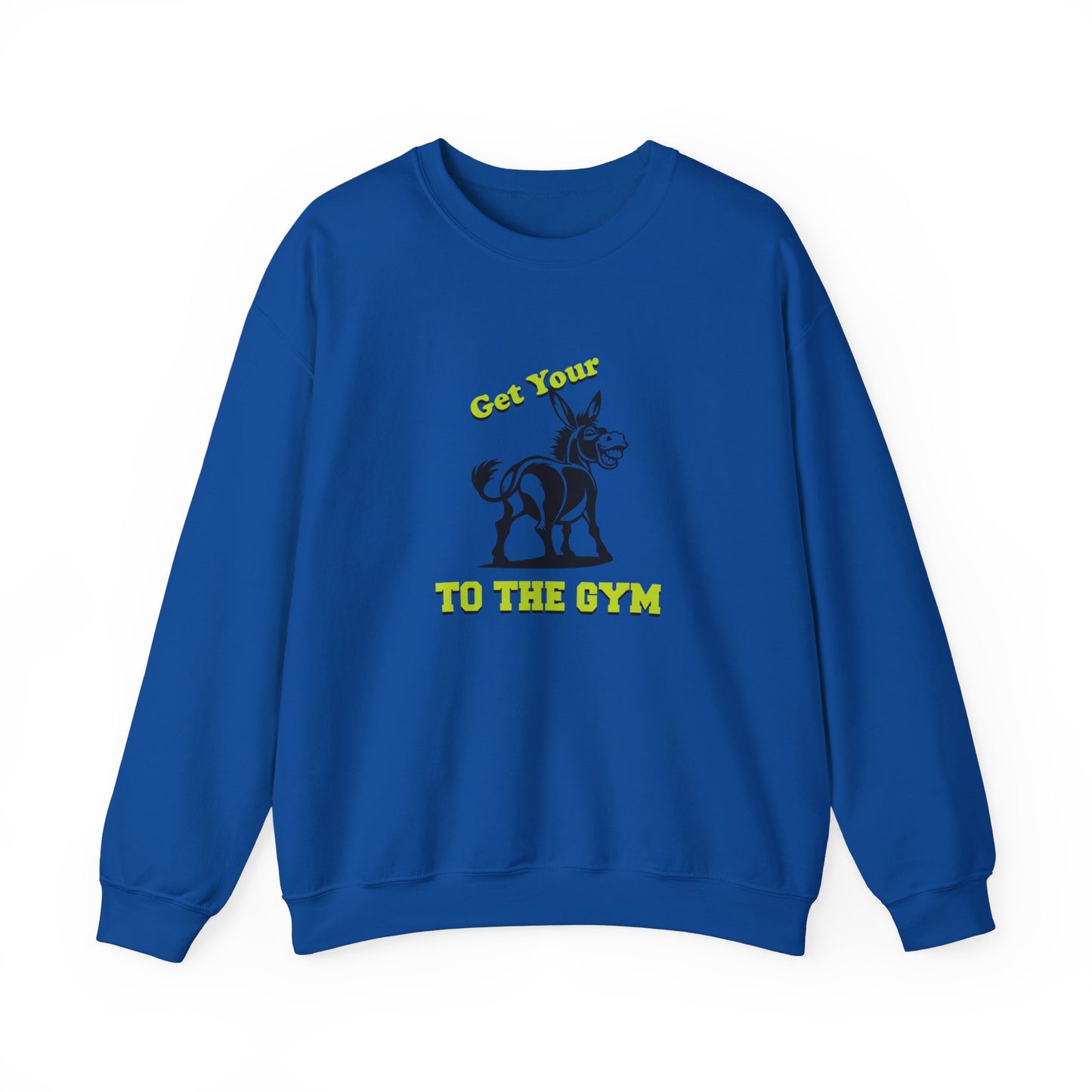 Unisex Funny Sweatshirt Gym Fitness Blue