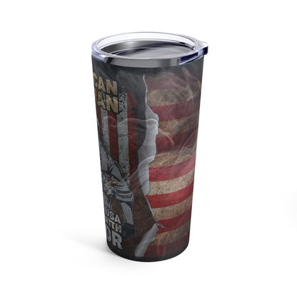 Cool Tumbler 20oz Patriotic American Flag Veteran Soldier 