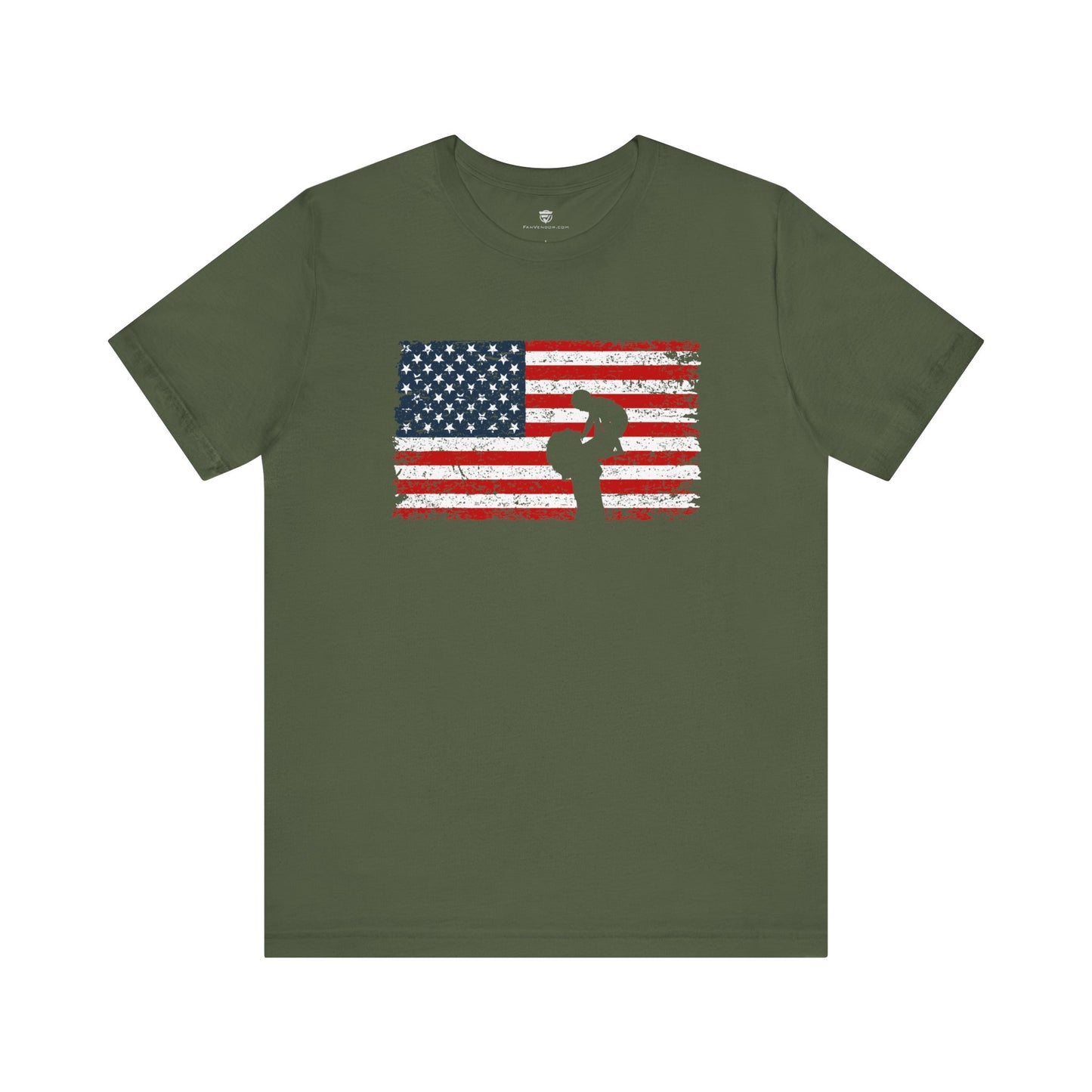 Unisex T-Shirt Mom America Green