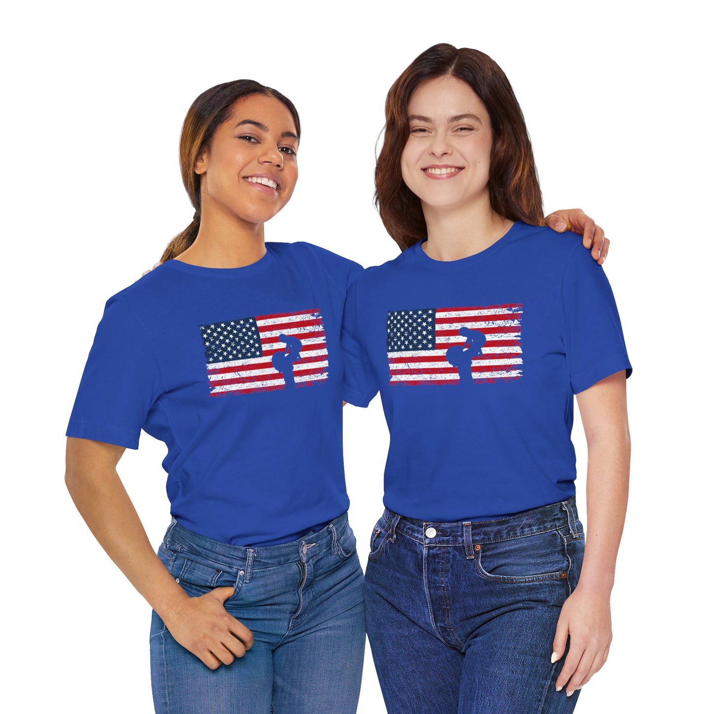 Unisex T-Shirt Mom America Blue