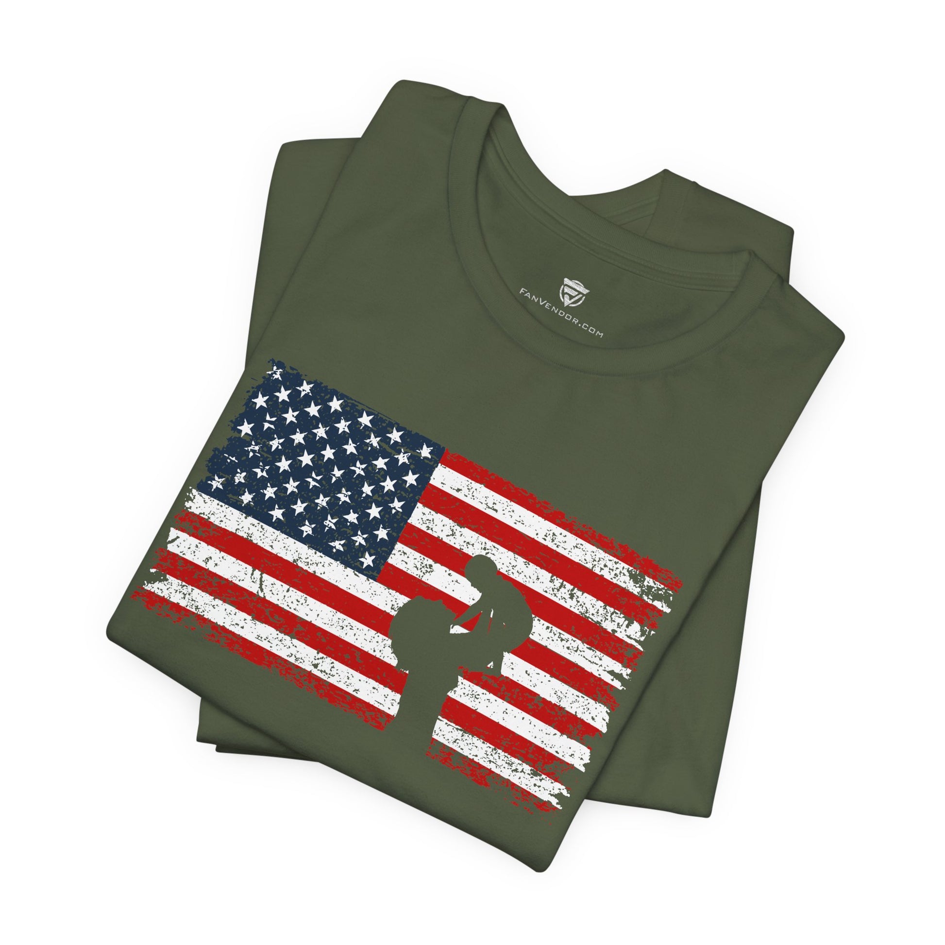 Unisex T-Shirt Mom America Green