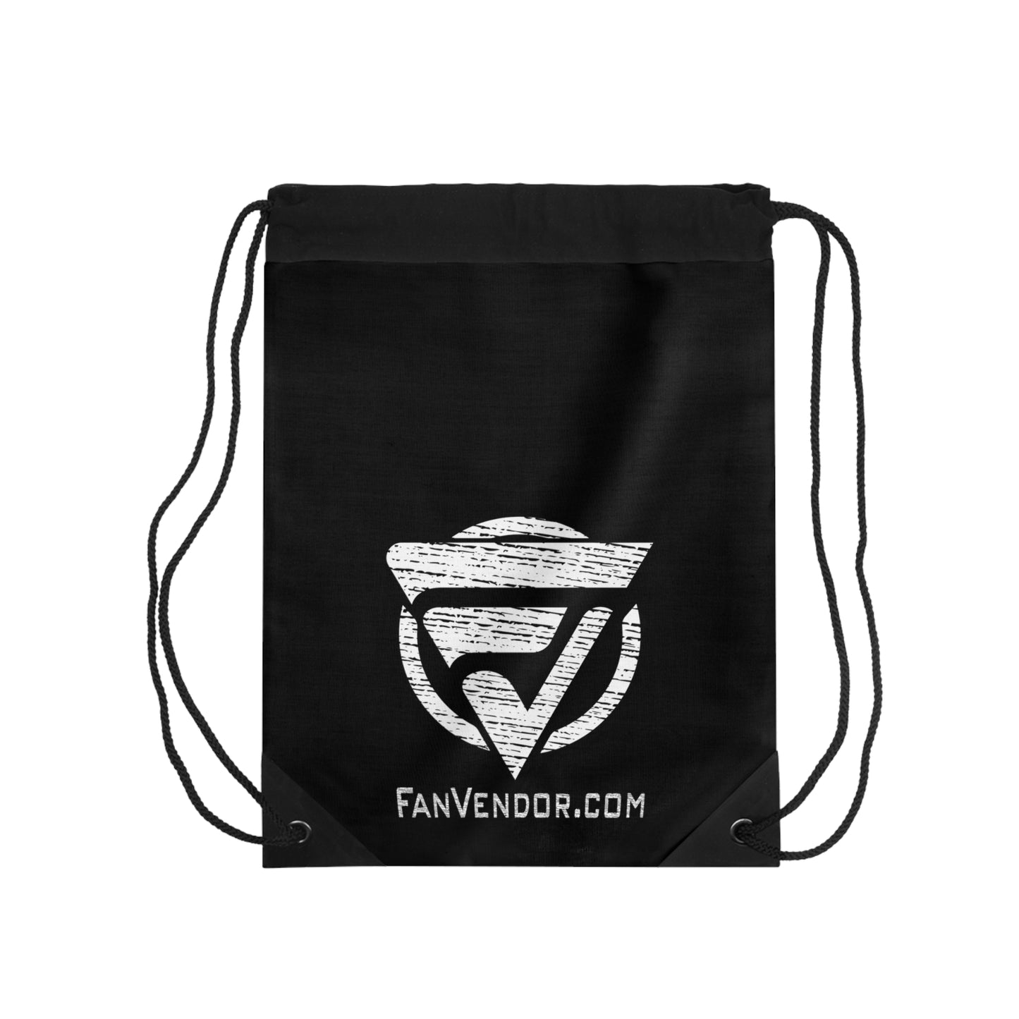 Athletic Drawstring Bag Fan Vendor Black