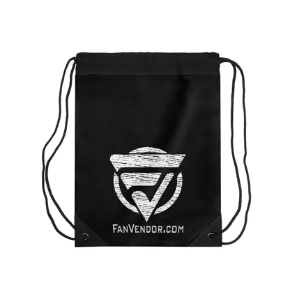 Athletic Drawstring Bag Fan Vendor Black