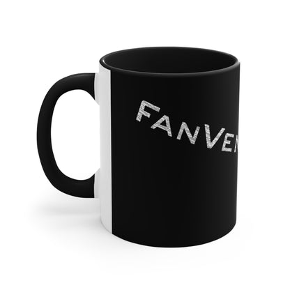 Accent Coffee Mug Logo Fan Vendor Black