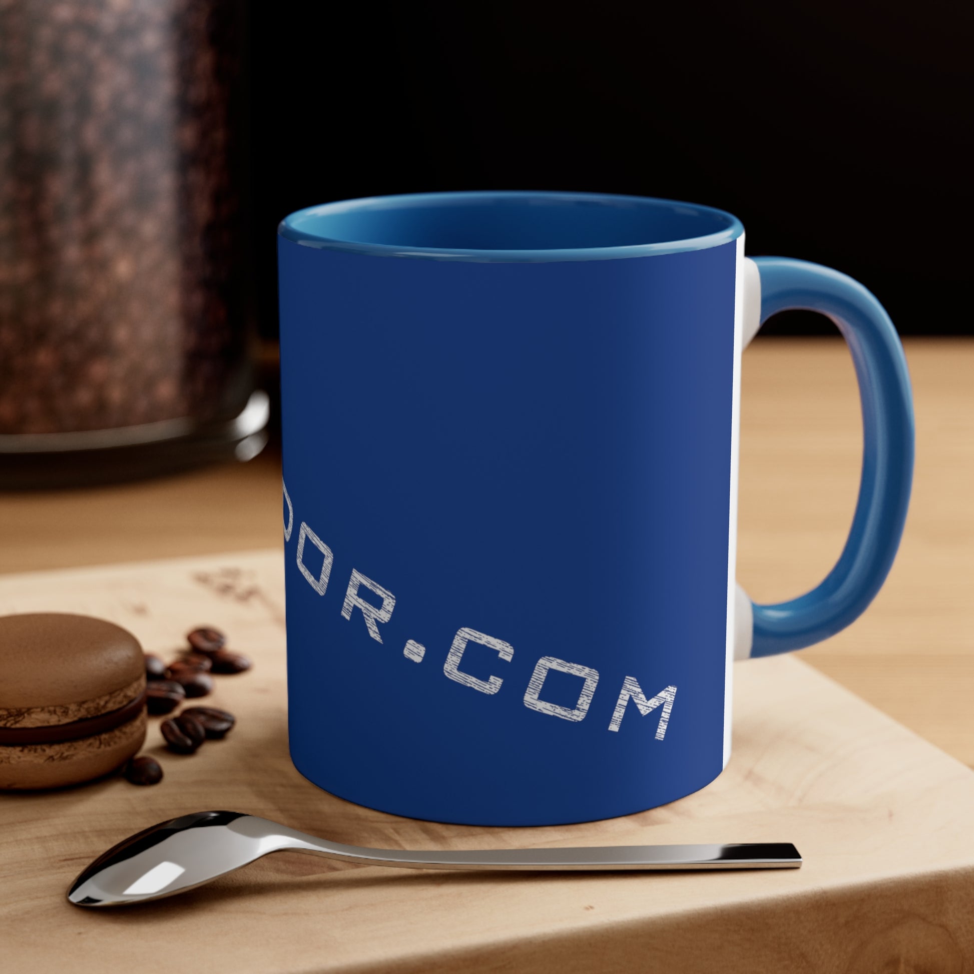 Accent Coffee Mug Logo Fan Vendor Blue