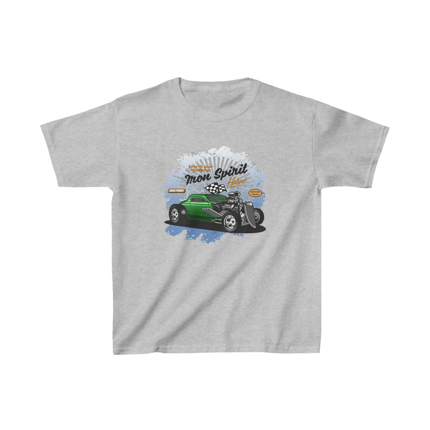 Kids Unisex T-Shirt Hot Rod Grey