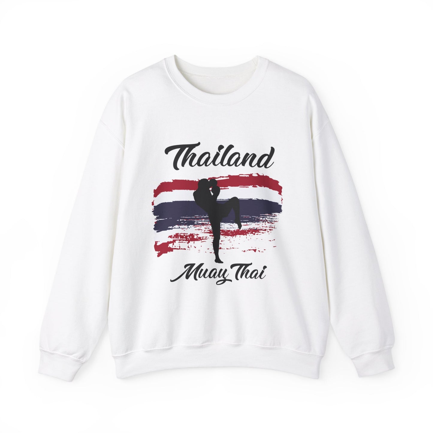 Unisex Muay Thai Sweatshirt Thailand White