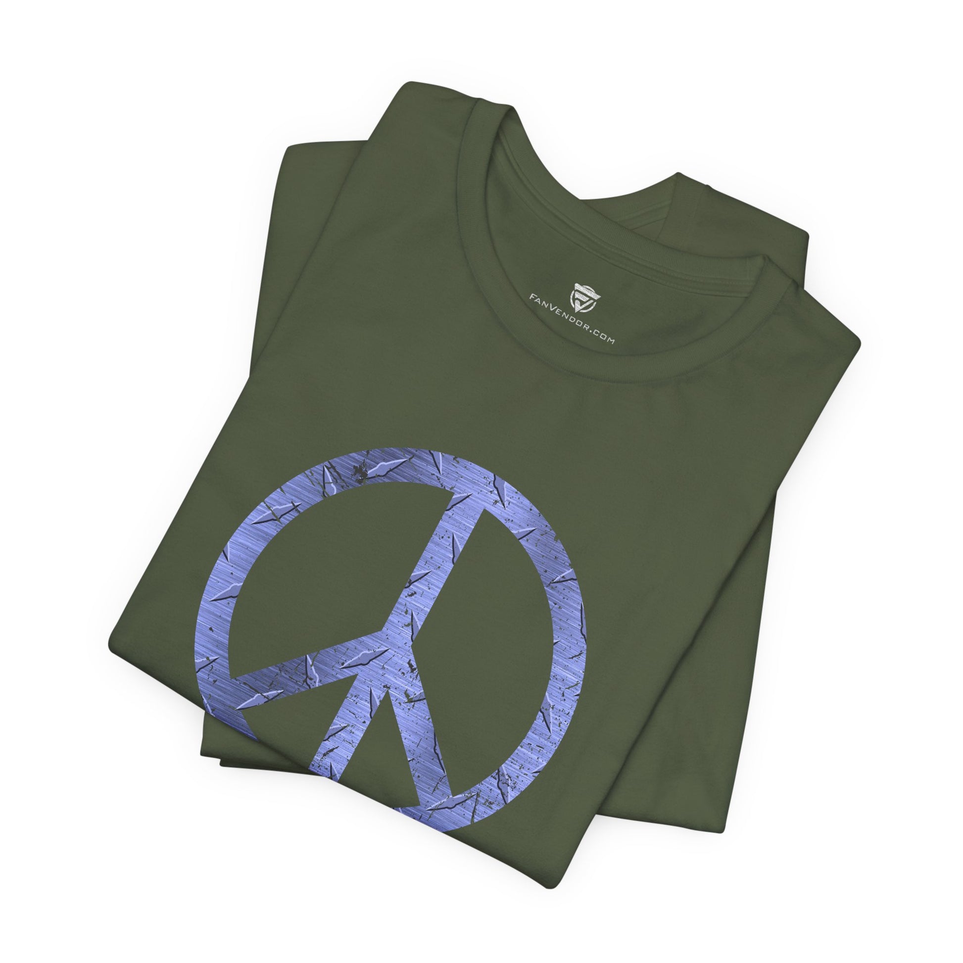 Cool Unisex T-Shirt Peace Sign Green