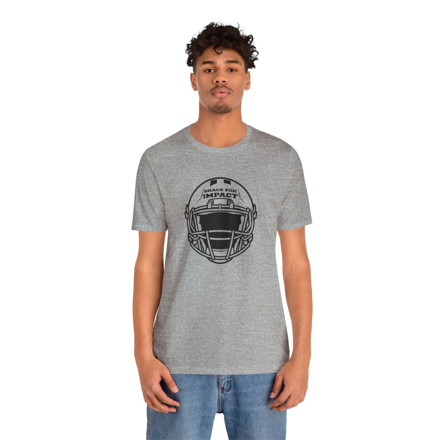 Motivational Unisex T-Shirt Football Grey