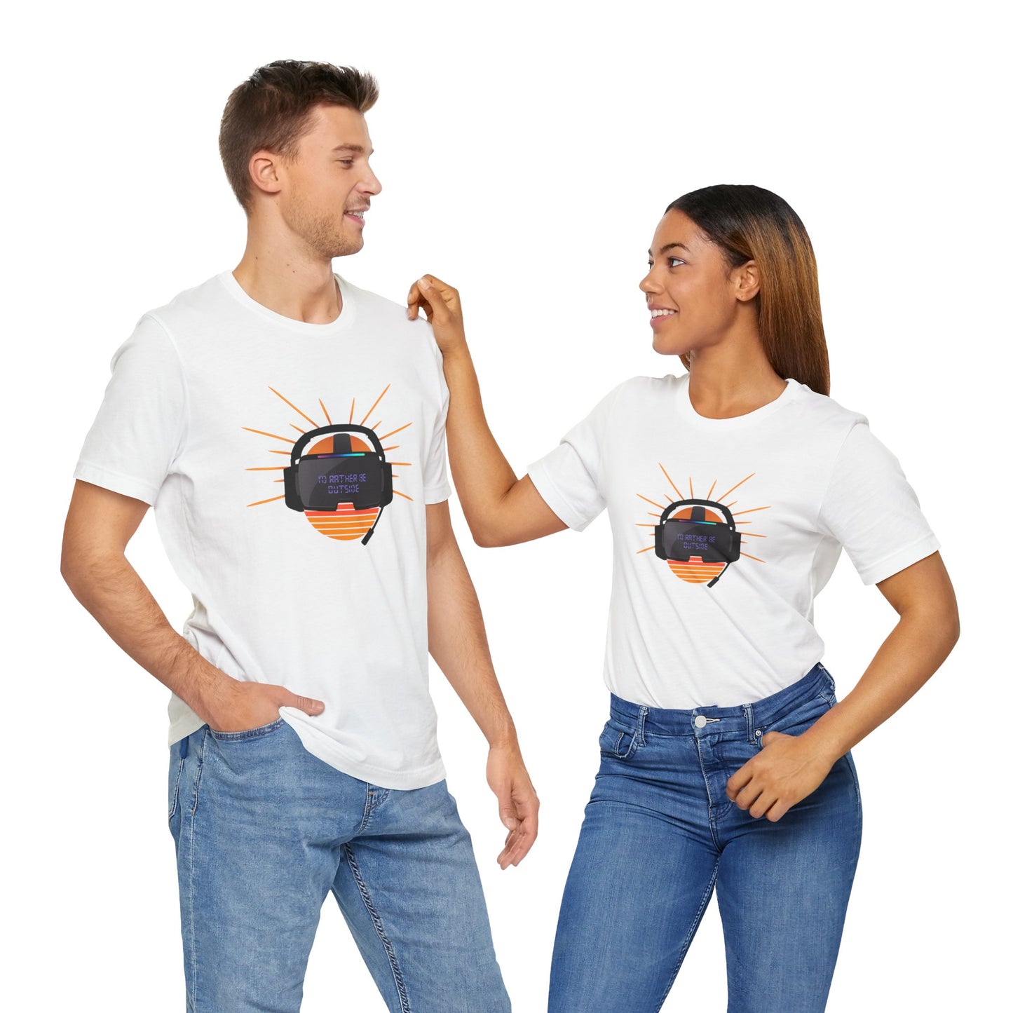 Funny Unisex T-Shirt Gamer White