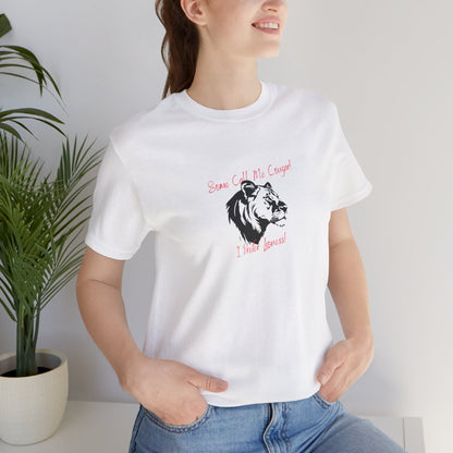 Funny Unisex T-Shirt Cougar White