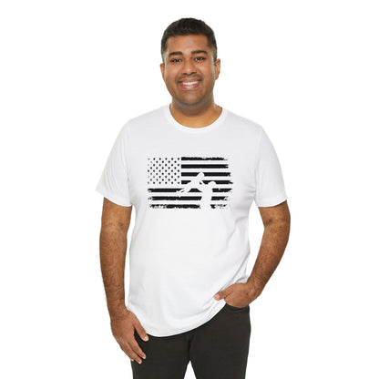 Gift for Dad American Flag Graphic Tee 