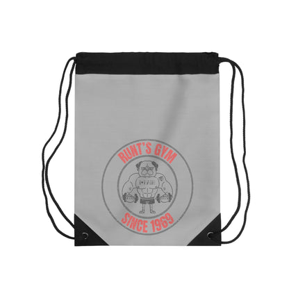 Athletic Drawstring Bag Gym Fitness Grey