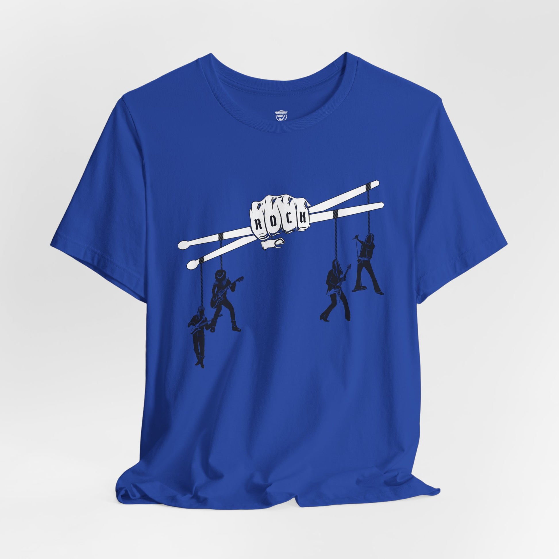 Funny Unisex T-Shirt Drummer Music Blue