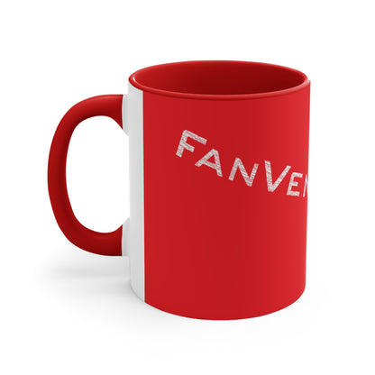 Accent Coffee Mug Logo Fan Vendor Red