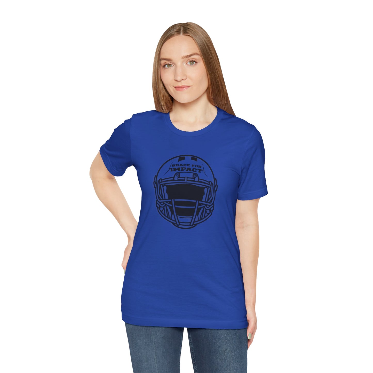 Motivational Unisex T-Shirt Football Blue