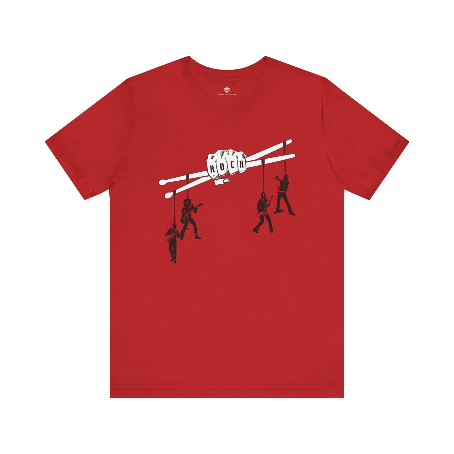 Funny Unisex T-Shirt Drummer Music Red