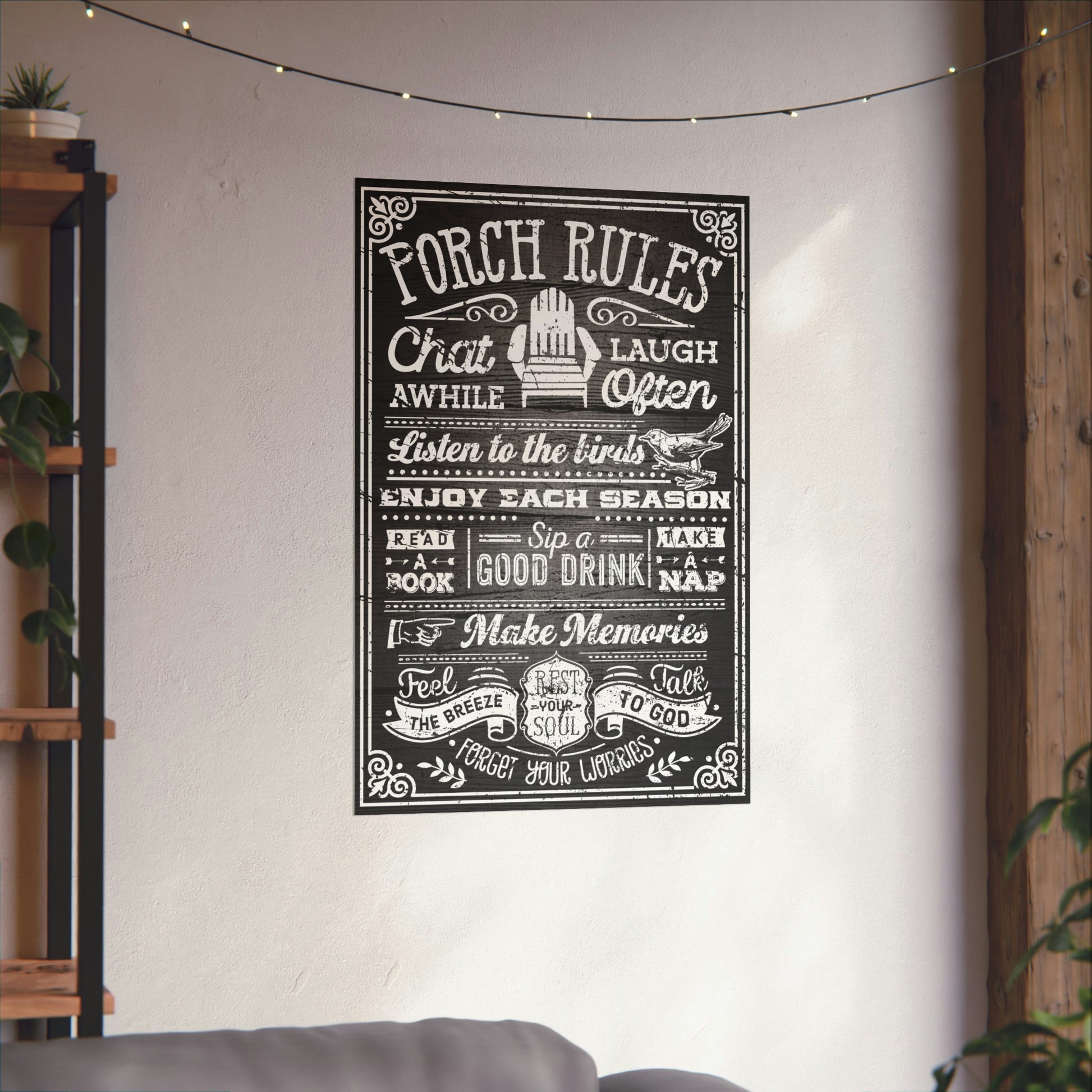 Cool Funny Positive Poster Porch