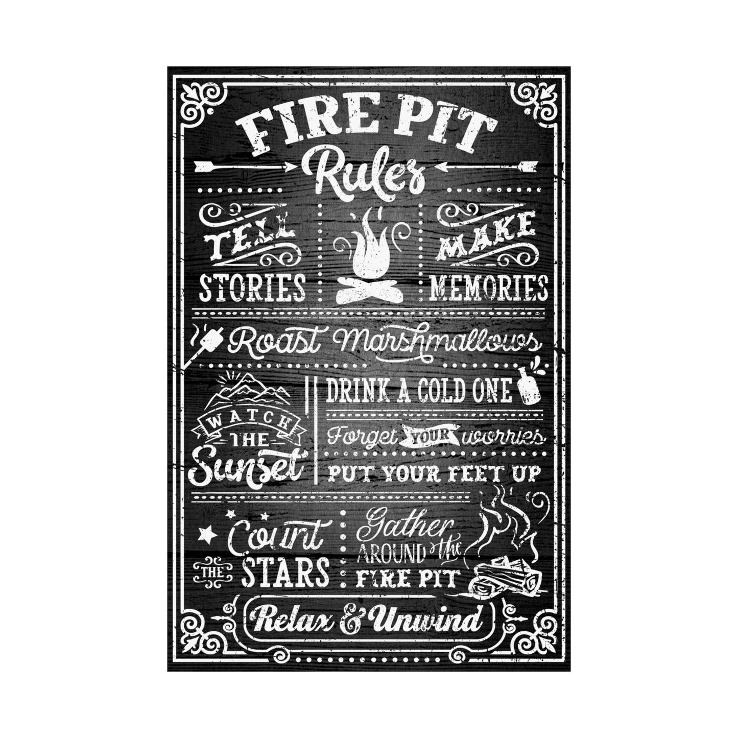 Cool Graphic Poster Fire Pit