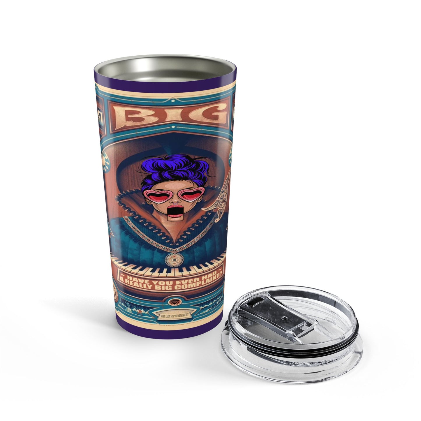 Tumbler 20oz with graphic design.
