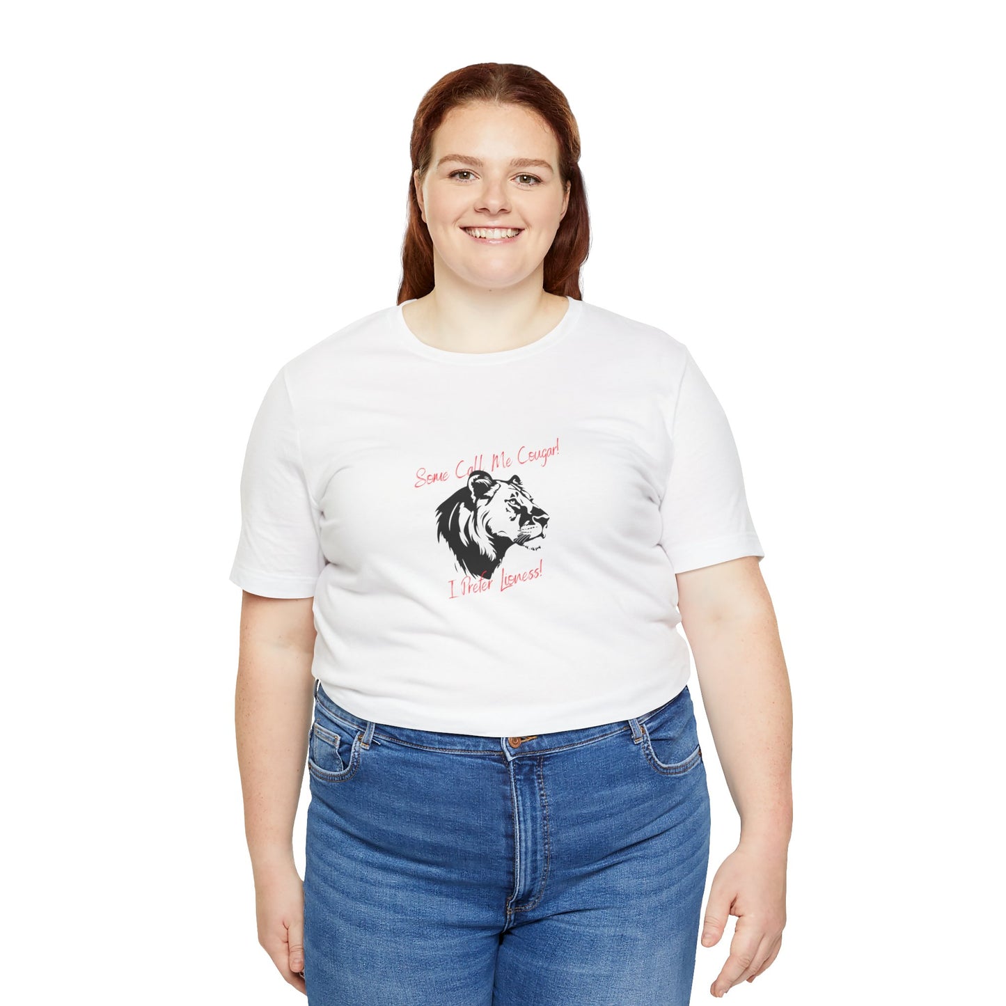 Funny Unisex T-Shirt Cougar White