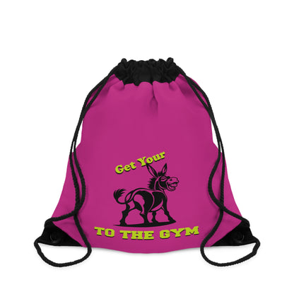 Cool Athletic Drawstring Bag Gym Fitness Pink