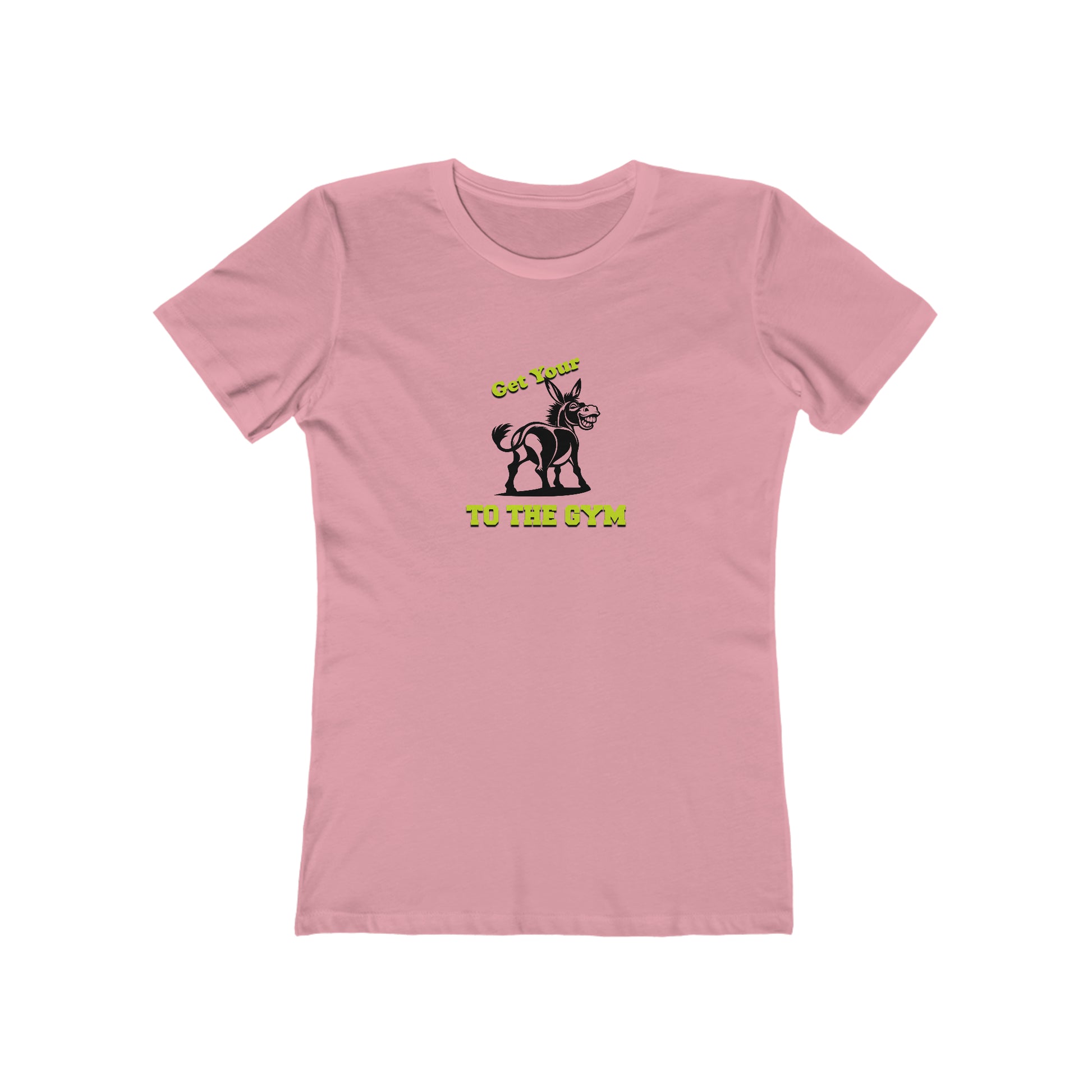 Funny Women's T-Shirt Gym Exercise Fitness Pink