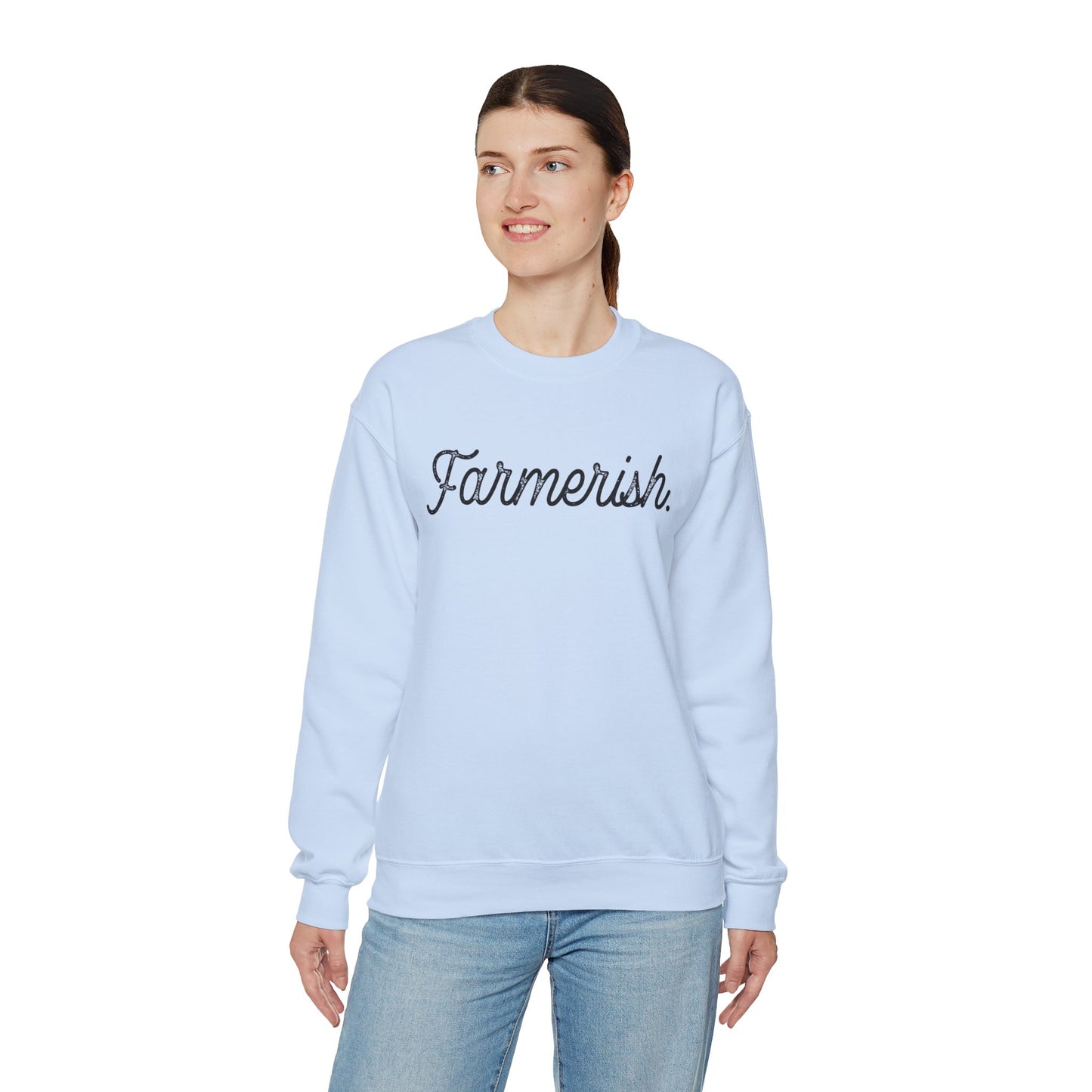 Unisex Funny Sweatshirt Farmer Blue