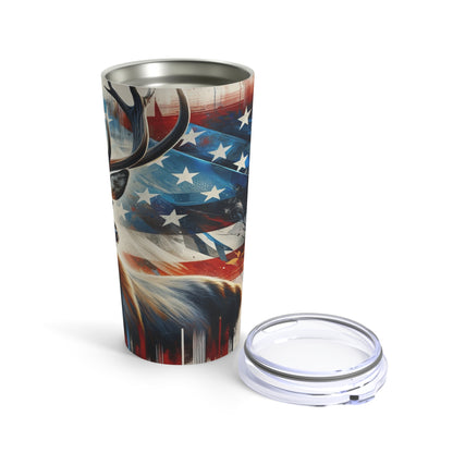 Cool Tumbler 20oz Deer Hunter American Flag