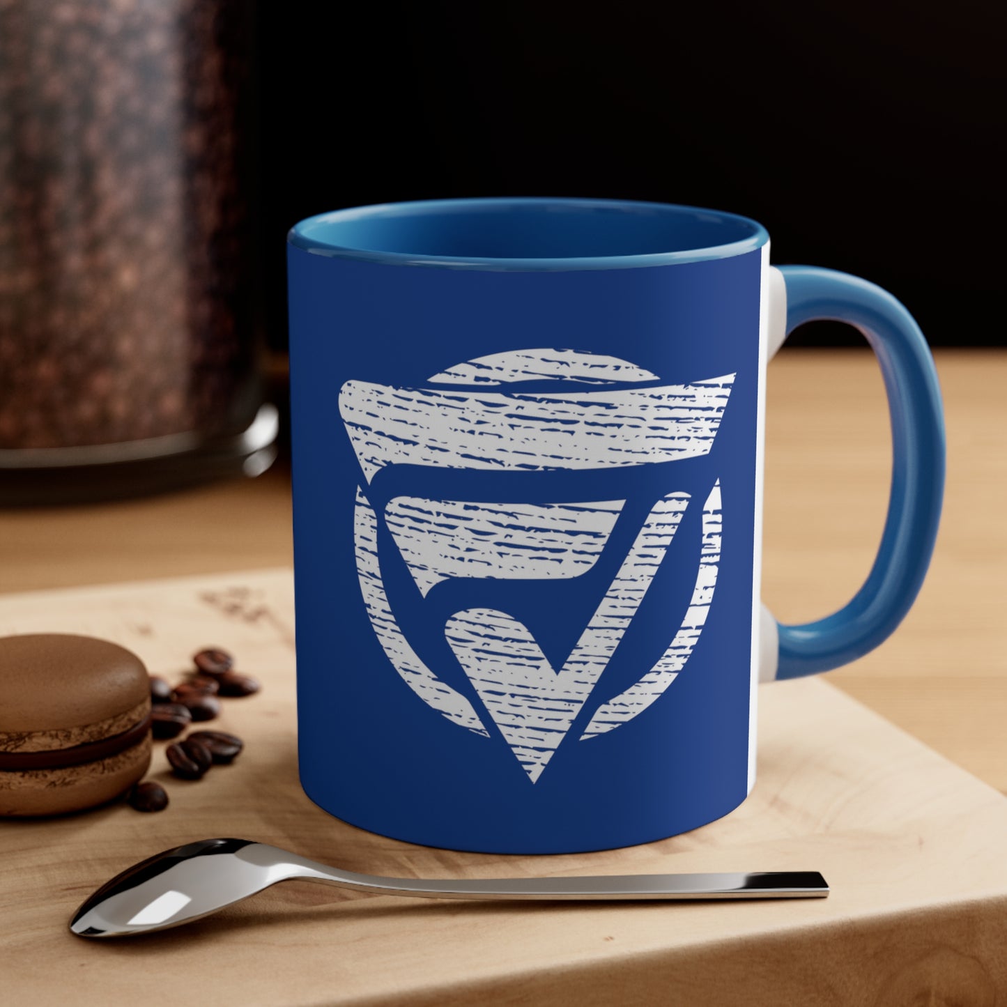 Accent Coffee Mug Logo Fan Vendor Blue