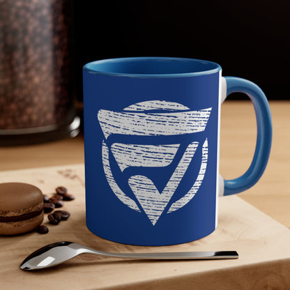 Accent Coffee Mug Logo Fan Vendor Blue