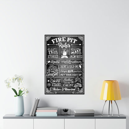 Cool Graphic Poster Fire Pit