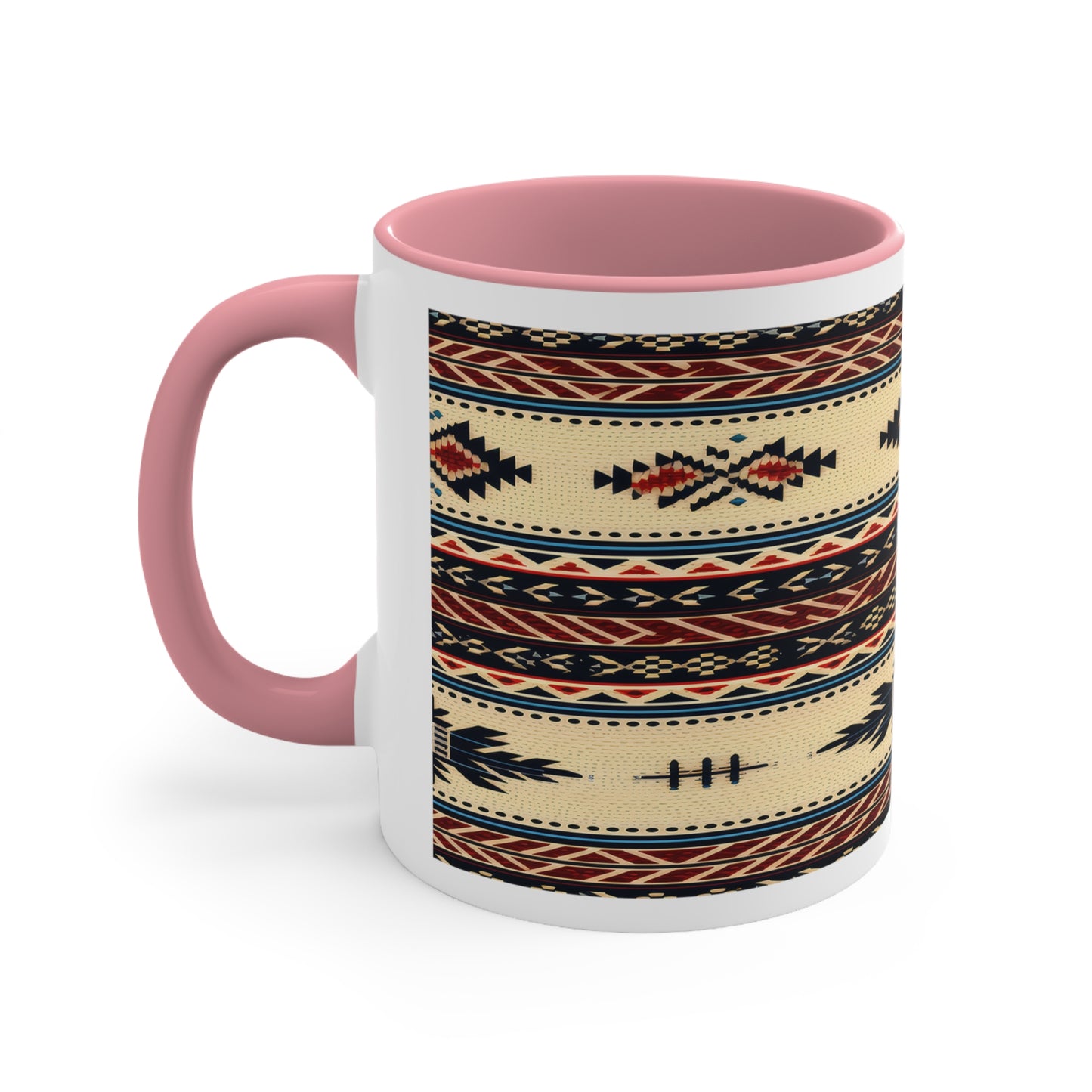 Accent Coffee Mug Native American Pink