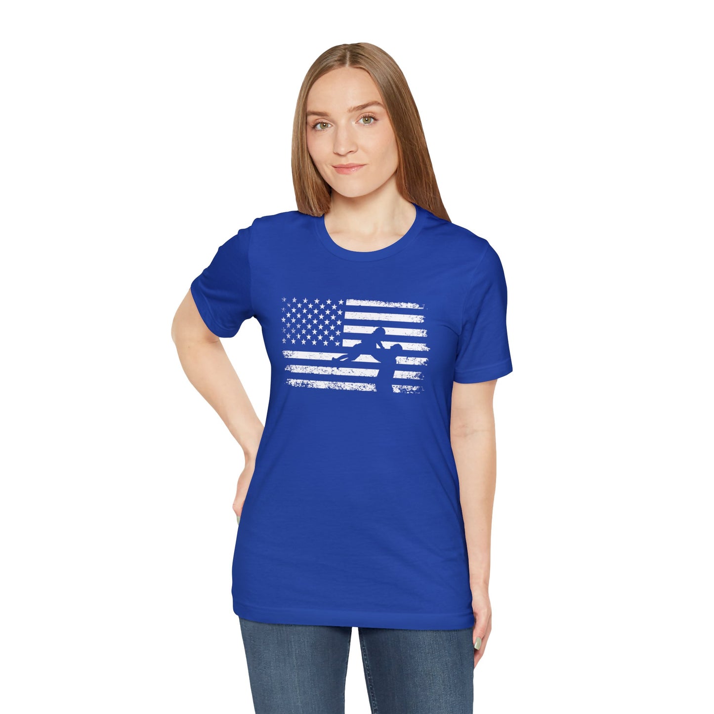 Gift for Dad American Flag Graphic Tee 