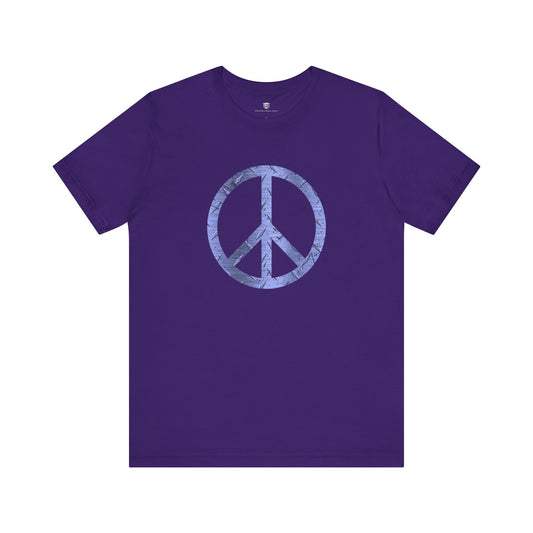 Cool Unisex T-Shirt Peace Sign Purple