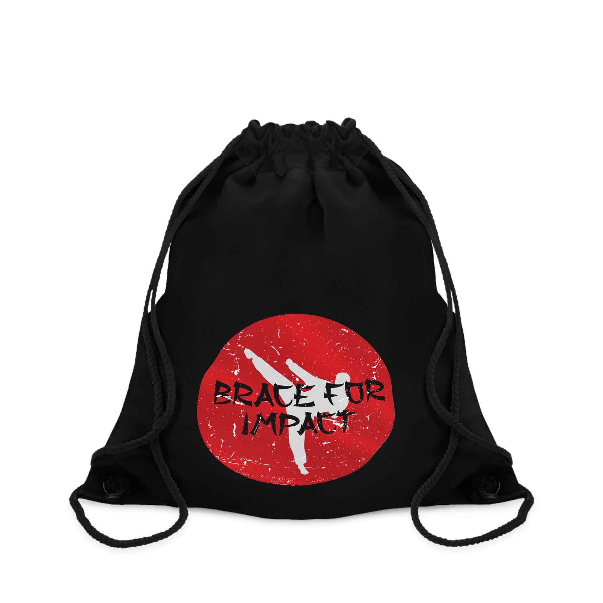 Athletic Drawstring Bag Martial Arts Karate Black