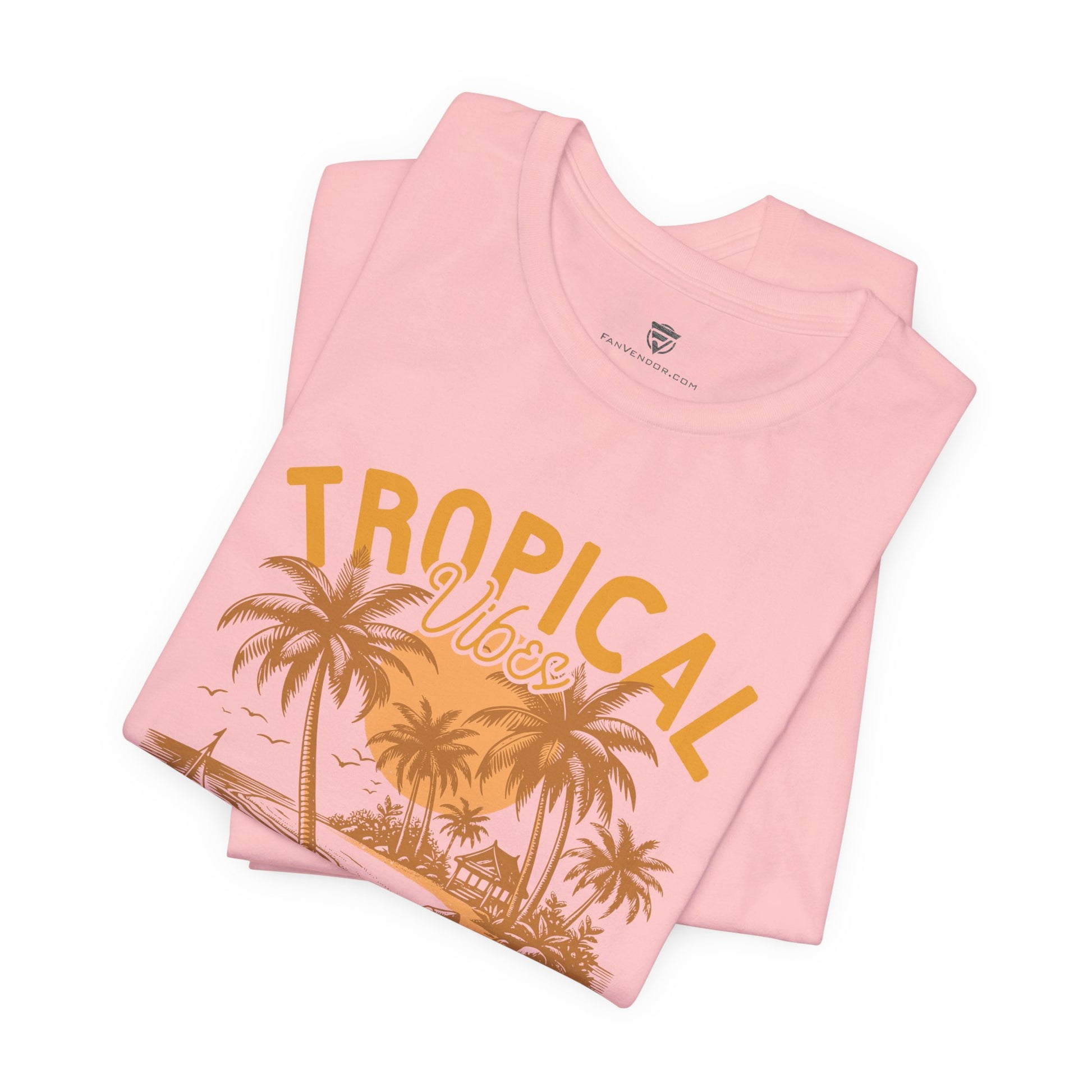 Unisex T-Shirt Vacation Beach Island Pink