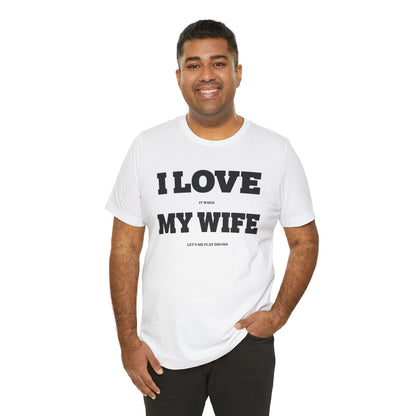 Funny Unisex T-Shirt Drummer Music Wife White