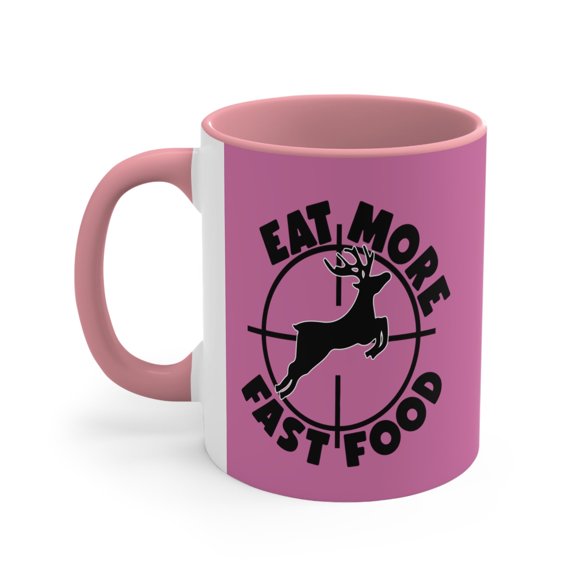 Accent Coffee Mug Funny Deer Hunting Pink