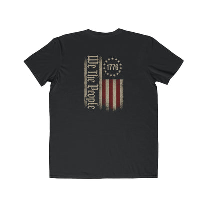Black T-Shirt 1776 We The People American Flag