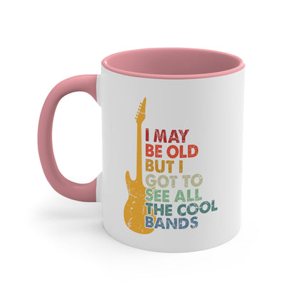 Accent Coffee Mug Funny Guitar Music Pink