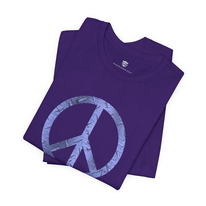 Cool Unisex T-Shirt Peace Sign Purple